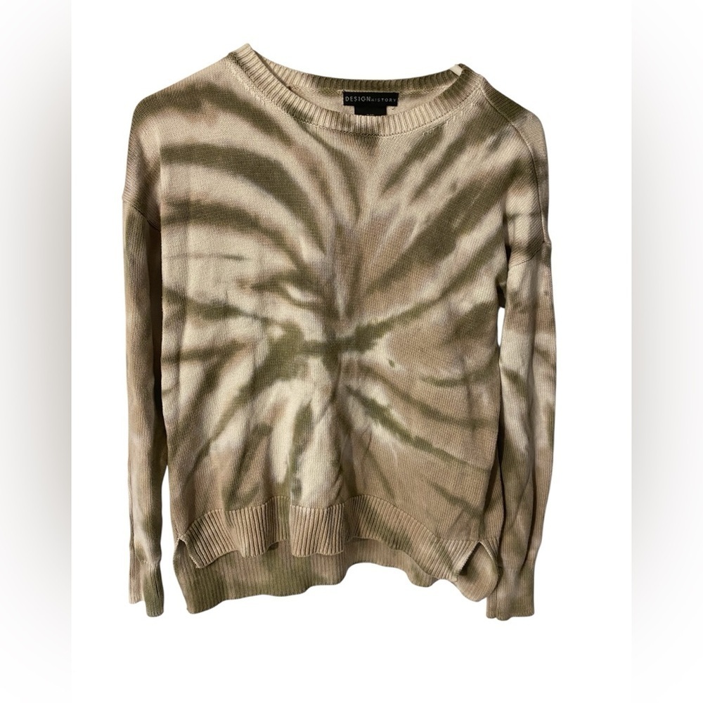 Beige Tie-Dye Sweater - Picture 1 of 3